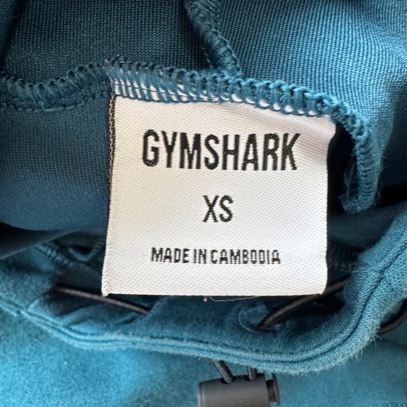 Gymshark Women's Long Sleeve Athletic Pullover Hoodie Teal XS Activewear Running - Picture 2 of 14
